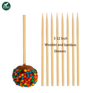 Brochettes en bois extra-épaisses, bâtonnets de bambou de 5 pouces pour <span class=keywords><strong>kebab</strong></span> de viande volumineux - Product Image 1
