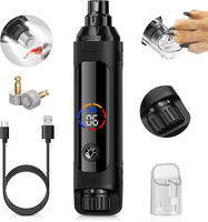 Lime à ongles rechargeable silencieuse à 6 vitesses avec écran LCD pour chiens et chats de petite, moyenne et grande taille, en plastique