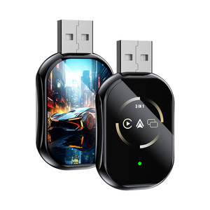 Hộp kết nối không dây 3 trong 1 Carplay Android Auto Mirror Link, bộ chuyển đổi USB <span class=keywords><strong>Airplay</strong></span> thông minh cho ô tô - Product Image 1