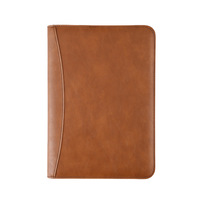 Carpeta de Piel Sintética para Oficina, Multifuncional, A6/A5/B5, con Clip, Cierre de Cremallera, para Cuaderno de Hojas Sueltas, Regalo para Gerentes