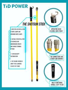 TID POWER Faltbarer & Zerlegbarer Hochspannungs-Teleskopstab mit Glasfaser, Isolationsstärke 10kV-500kV - Product Image 3