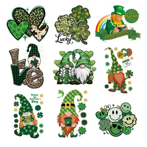 Produk baru Selamat siang St. Patricks cetakan Transfer panas desain Film vinil plassol cetak kustom untuk kaus