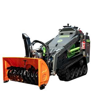 Loader Mini <span class=keywords><strong>Skid</strong></span> Steer Crawler 25hp Diesel, Kapasitas 1000lbs, untuk Dijual di AS dengan Lampiran Peniup Salju - Product Image 1