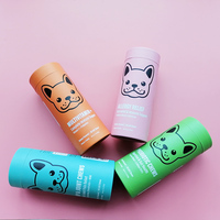Boîte et tube en papier kraft composite recyclable personnalisés pour les friandises pour animaux de compagnie, les biscuits, les bonbons, le chocolat, le lait, le sucre, les emballages alimentaires