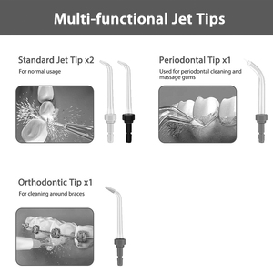 Carepik Nouveau Design Brosse à Eau Dentaire Électrique 230ml avec 4 Buses pour Voyage - Product Image 6