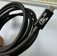 Cable USB Tipo C Macho a Macho de 240W con Blindaje de Nailon Trenzado, 2m, 16K, Transferencia de Datos y Video a 80Gbps, Compatible con Computadoras Thunderbolt 4/5