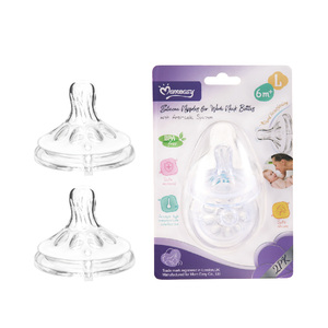 Momeasy Nuovo Arrivo: Tettarelle in Silicone Anti-Colica Simili al Seno Materno, <span class=keywords><strong>2</strong></span> Pezzi, Collo Largo, Alta Qualità - Product Image 2