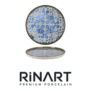 Plato de Cena Apilable Rinart Bluet con Impresión Digital, Porcelana Fina, 17 x 1.7 h cm, Suministros para Restaurantes, Vajilla para Catering, Venta al por Mayor - Product Image 4