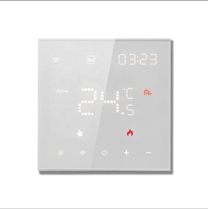 Système <span class=keywords><strong>de</strong></span> chauffage au sol, thermostat programmable à écran tactile LCD, WiFi, 100V-250V, installation facile, utilisation en appartement, bureau, hôtel - Product Image 1