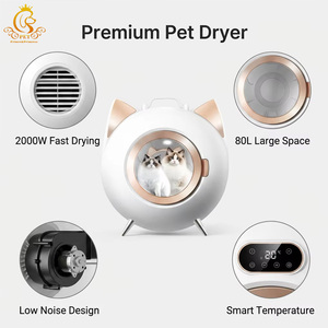EUR PET Prodotti per la Pulizia e la Toelettatura degli Animali Domestici, Asciugatore Intelligente per Animali, Grande Armadio Professionale per l'Asciugatura del Pelo di Gatti, Gabbia di Asciugatura per Gatti - Product Image 1