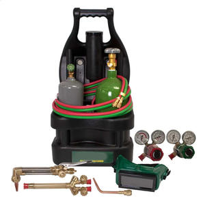 Kit de soudage et de découpe de style américain, combinaison de bouteilles de gaz oxygène, acétylène, propane pour la réparation de la réfrigération, torches de soudage - Product Image 1