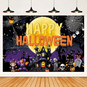 Banner de fiesta de Halloween tirando bandera para decoración de jardín o suministros de fondo producto festivo de Halloween - Product Image 2