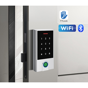 Outdoor Waterproof <strong>Fingerprint</strong> Smart <strong>Lock</strong> Access Control BLE WiFi Card Reader Touch Keypad TTlock <strong>APP</strong> Open Remotley - Product Image 1