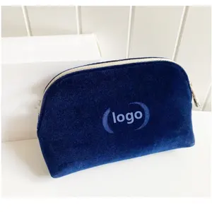 OEM ODM Customized New Makeup Bag Velvet Luxury Beauty Travel Zipper PouchTravel Toiletry Cosmetic Bag