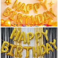 Lot de ballons en aluminium Mylar de 18 pouces pour fête d'anniversaire, lettres Joyeux Anniversaire, gonflables à l'hélium ou à l'air, décoration de fête, vente en gros Chine