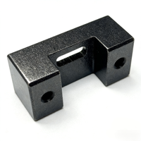 Gabarit de positionnement personnalisé pour fraisage CNC, en aluminium anodisé dur noir, pour équipement d'assemblage automatisé