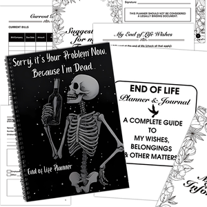 สมุดบันทึกแบบสันเกลียวขนาด A4/A5 สำหรับการวางแผนชีวิตหลังวัย วางแผนมรดกอย่างรอบคอบ พร้อมส่วนประกอบช่วยบันทึก ความปรารถนาสุดท้าย การวางแผนทรัพย์สิน ของขวัญ - Product Image 3