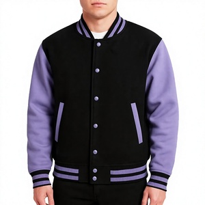 OEM Custom <b>Varsity</b> <b>Jacket</b> Men Women Letterman <b>Jacket</b> Wool Body Leather Sleeve Baseball Bomber <b>Jacket</b> Private Label <b>Jackets</b> - Product Image 5
