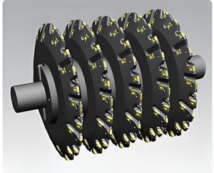 Máquina CNC PCD, Cara de engranaje de carburo, inserto indexable, portaherramientas de fresado de metal de alta alimentación para metal - Product Image 5