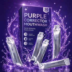 Nuovo Arrivo Collutorio Antibatterico per Denti Sensibili, Formato da Viaggio in Bustina, Enjuague Bucal, Collutorio Viola - Product Image 1
