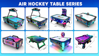Máquina de Juego de Hockey de Aire Electrónica Comercial con Monedas, Superficie Curva, para Deportes de Interior, en Oferta