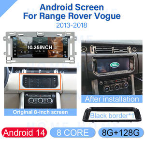 NUEVO Reproductor Multimedia para Auto con Android 14, MTK 8+128G, Pantalla de 10.25 Pulgadas, Radio DVD para Range Rover <span class=keywords><strong>Vogue</strong></span> 2013-2018, Navegación GPS, Auto Carplay - Product Image 4