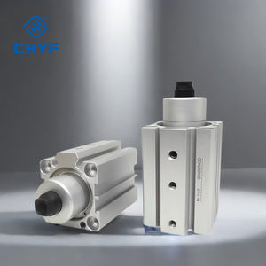 Cilindro Neumático de Doble Acción con Abrazadera Rotatoria Horizontal Serie CHYF <span class=keywords><strong>QDK</strong></span>, QDKL20X5S, QDKL20X5SU, QDKL40X5S - Product Image 1