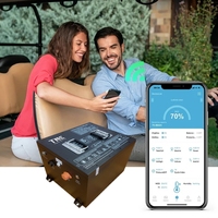 OEM 48V 51.2V 100Ah 105Ah Lityum İyon Golf Arabası Aküsü Golf Arabası Dönüşüm Kiti Akü Paketi Bluetooth LCD Akü Şarj Cihazı ile