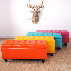 Tabouret de rangement <span class=keywords><strong>pliable</strong></span> multifonctionnel moderne en <span class=keywords><strong>bois</strong></span>, pouf de rangement, valise, <span class=keywords><strong>banc</strong></span> à chaussures pour la maison, le salon - Product Image 1