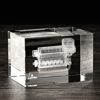 Honor of Crystal Cube vierge laser 3d créatif personnalisé Cubes de cristal K9 transparents Blancs de cristal de sublimation