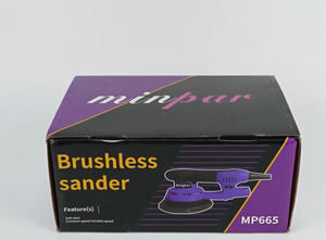 Ponceuse électrique professionnelle 6 pouces 400W pour le ponçage de carrosserie automobile avec régulation à 6 vitesses et tube d'aspiration des poussières - Product Image 2