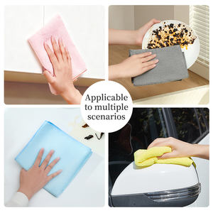 Chiffon carré en microfibre 230 g/m² réutilisable doux absorbant sans peluches sans bordure séchage rapide multi-usage cuisine salle de bain lavage - Product Image 3