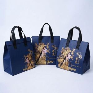 Disposable Non Woven Aluminum Foil Durable Cooler Bag for Snack Small Takeaway Coffee Food Delivery Thermal Insulated Bag - Product Image 1