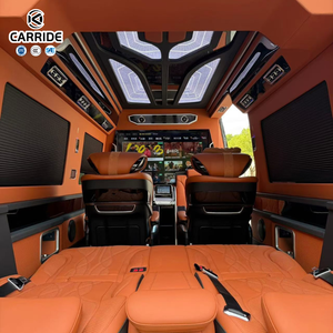 CARRIDE <span class=keywords><strong>Sprinter</strong></span> Modello 2 Van Lusso Arancione Cognac Interni Metallici Sistema di Intrattenimento Portatile Kit Interni con Soffitto Starlight - Product Image 4