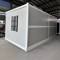 Maison conteneur pliable en acier préfabriqué stable pour logement temporaire sur site des équipes d'infrastructure
