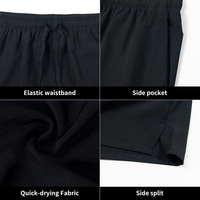 Short d'été en gros Plusieurs couleurs Taille américaine Logo personnalisé vierge Short de sport de gymnastique en cours d'exécution