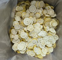 Tranches de citron lyophilisées en vrac pour le thé aux fruits, l'eau au citron et la fabrication de boissons fonctionnelles