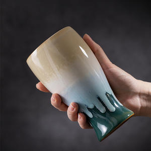 Jarra de <span class=keywords><strong>cerveza</strong></span> de porcelana personalizada creativa, taza de <span class=keywords><strong>cerveza</strong></span> de barril esmaltada cambiada al horno para Bar, cóctel artesanal para uso doméstico o almacenamiento de vino - Product Image 4