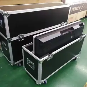 Caja de herramientas de transporte de vuelo de equipo de aluminio de madera contrachapada de tamaño personalizado duro portátil de alta calidad para instrumento de música