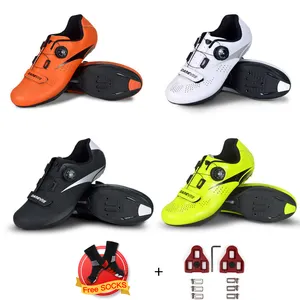 DVRS001 Zapatos para ciclismoメンズ通気性ロードバイクサイクリングロックシューズMTBレディーススピンライディングシューズ
