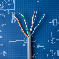 Kabel Kualitas Tinggi 4P 24Awg Harga Jaringan Lan Ethernet Per Meter Pabrikan Cat5e Utp