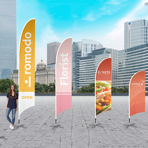Utdoor-banderines <span class=keywords><strong>de</strong></span> poliéster con logotipo personalizado, cartel publicitario flexible con lazo en forma <span class=keywords><strong>de</strong></span> lágrima para playa - Product Image 5