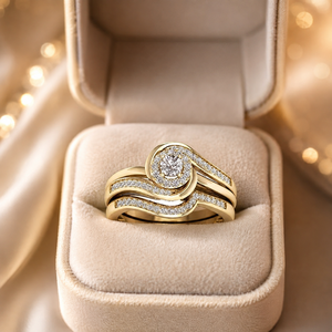 Anello con micro pavé di cristalli per donna, elegante gioiello di moda scintillante per fidanzamento - Product Image 3