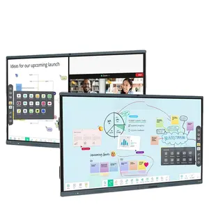 Customize OEM 55 65 75 85 90 100 Inch Smart TV Touch Screen Whiteboard Touch Screen Interactive Smart Board For School Teaching