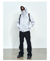 Veste coupe-vent zippée Aoyema personnalisée, style streetwear, avec capuche, imperméable, grande taille, décontractée, softshell, pour homme, de haute qualité