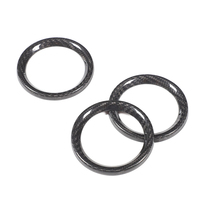 Pour Nissan 370Z/Z34 2009-2020, anneaux de tableau de bord en fibre de carbone véritable, accessoires intérieurs de voiture en carbone