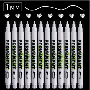 12 pezzi, Set di <span class=keywords><strong>pennarelli</strong></span> <span class=keywords><strong>per</strong></span> <span class=keywords><strong>pennarelli</strong></span> a inchiostro <span class=keywords><strong>bianco</strong></span> liscio, - Product Image 3