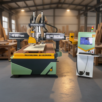Routeur CNC industriel ATC pour le bois, commande Syntec, haute productivité, scie verticale, machine de fraisage 4 côtés pour la menuiserie