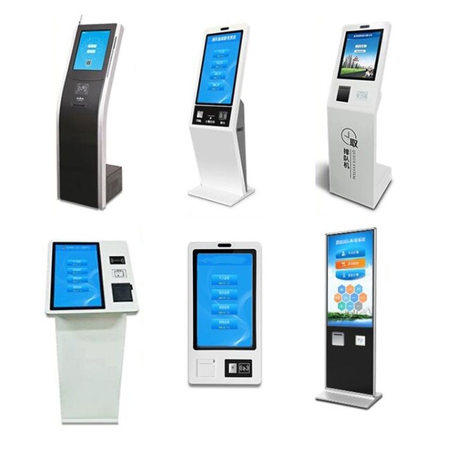 Custom Electronic Queue Management System Touch Screen Smart Self-Service Queueing Machine for Airports Hospitals Government