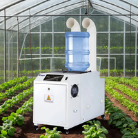 Humidificateur à ultrasons multifonctionnel électrique de 9 kg/h, capacité commerciale et industrielle, avec réservoir en acier inoxydable et capacité de 20 L